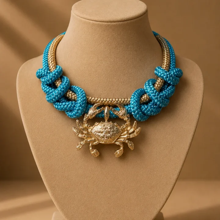 SUSY CRAB beige + turchese